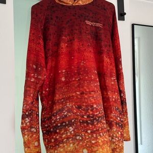 Men's Seatec Red Hooded Rash Guard